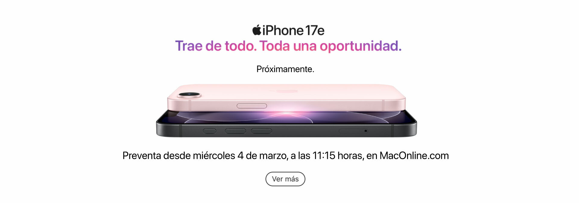 Muy Pronto - iPhone 17e DESKTOP
