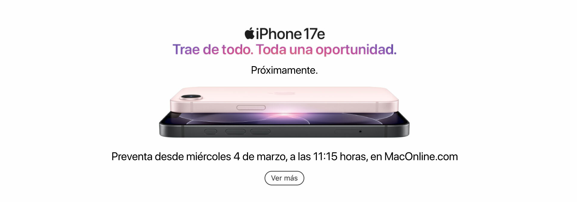 Muy Pronto - iPhone 17e DESKTOP
