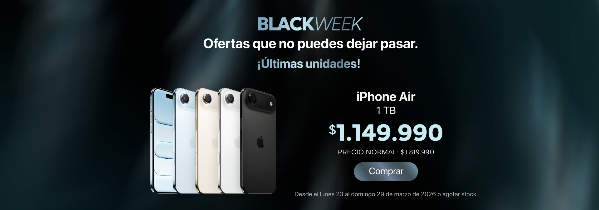 BlackWeek marzo 2026 - iPhone Air