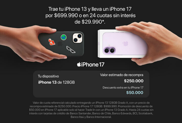 TopUp iPhone 13 - iPhone 17