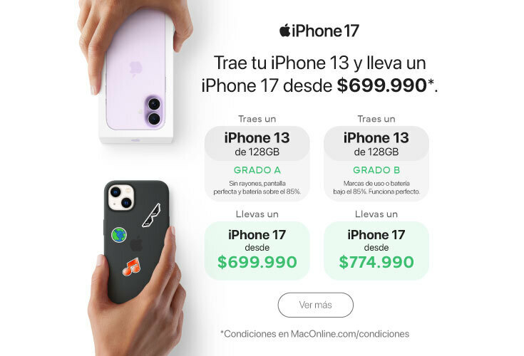 TopUp iPhone 13 - iPhone 17 (abril 2026)