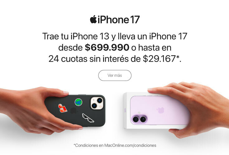 TopUp iPhone 13 - iPhone 17 (abril 2026)
