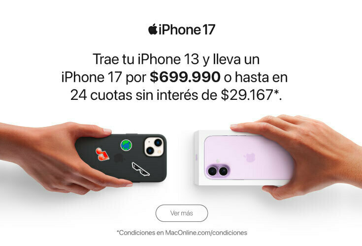 TopUp iPhone 13 - iPhone 17 (abril 2026)