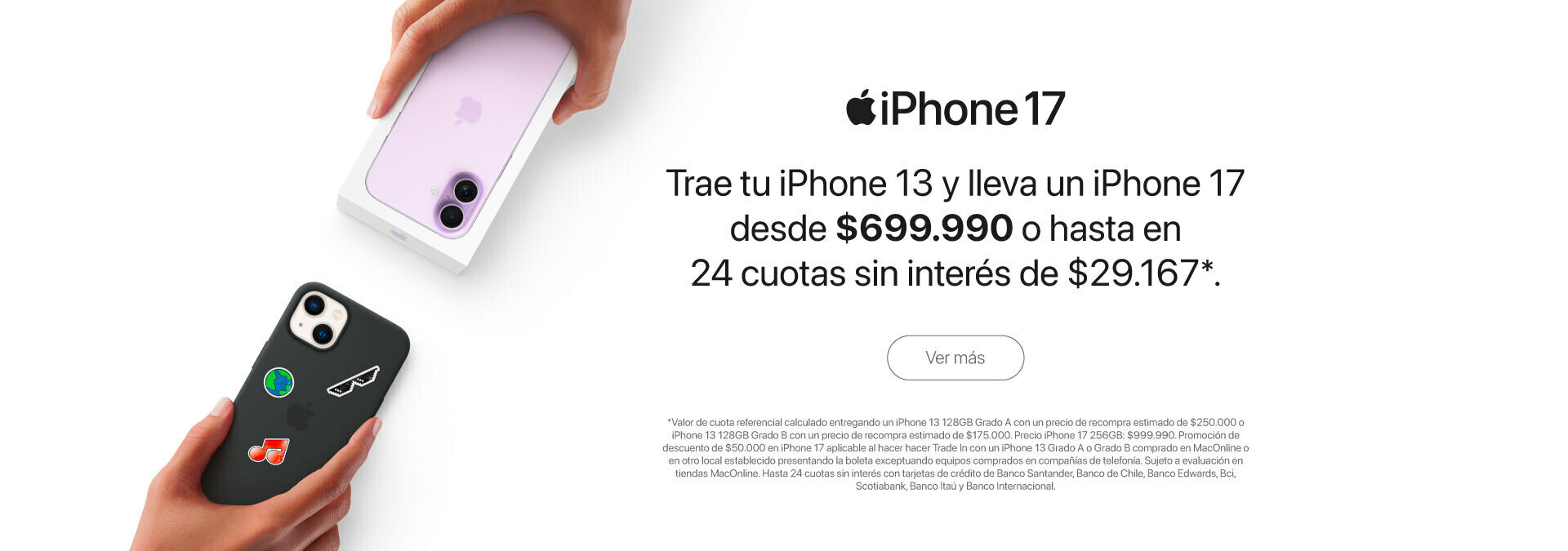 TopUp iPhone 13 - iPhone 17 (abril 2026)