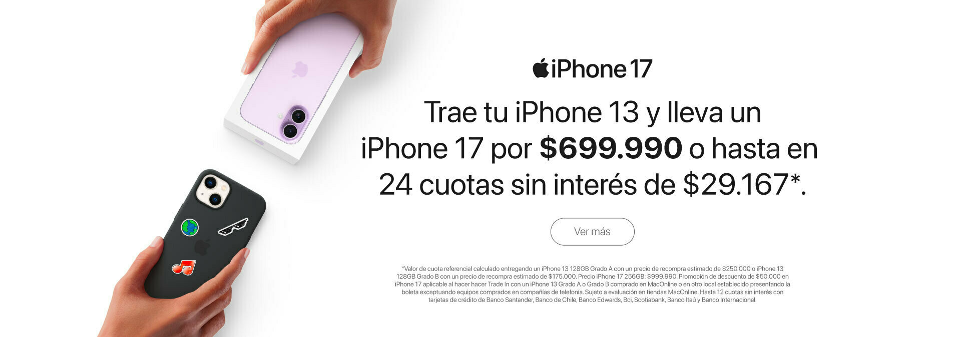 TopUp iPhone 13 - iPhone 17 (abril 2026)