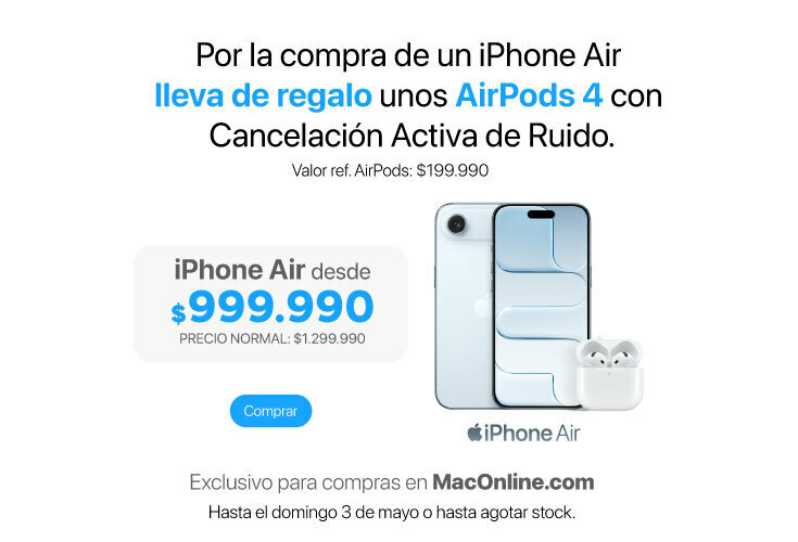 Promo iPhone Air + AirPods CAR