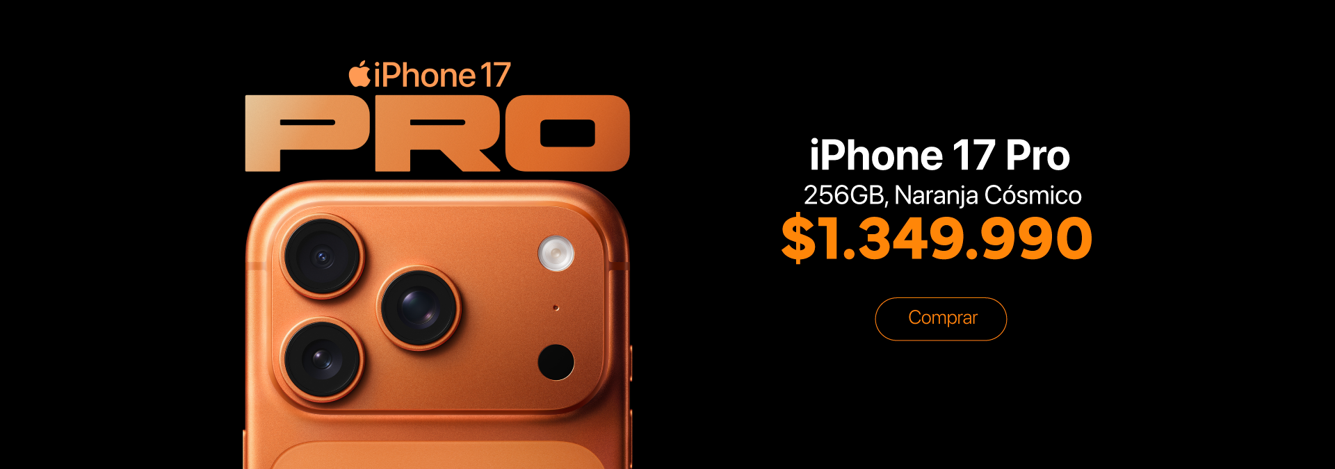 iPhone 17 Pro Naranja Cósmico