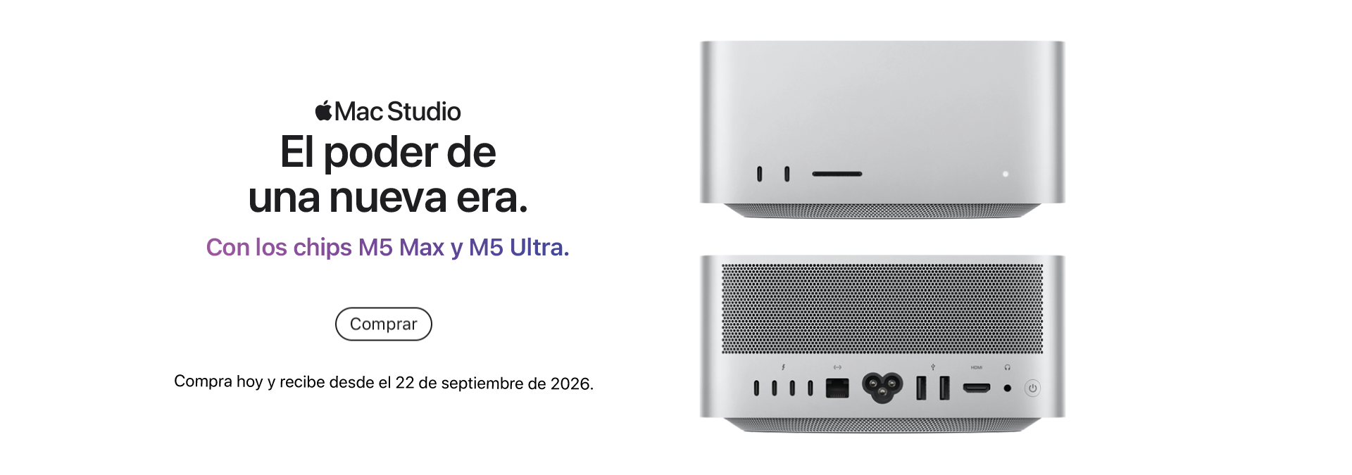 Mac Studio M5 Max y M5 Ultra