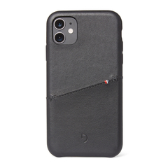 Funda de cuero Decoded Back Cover con porta tarjetas para iPhone 11