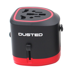 Adaptador para viajes con cargador USB Dual Dusted
