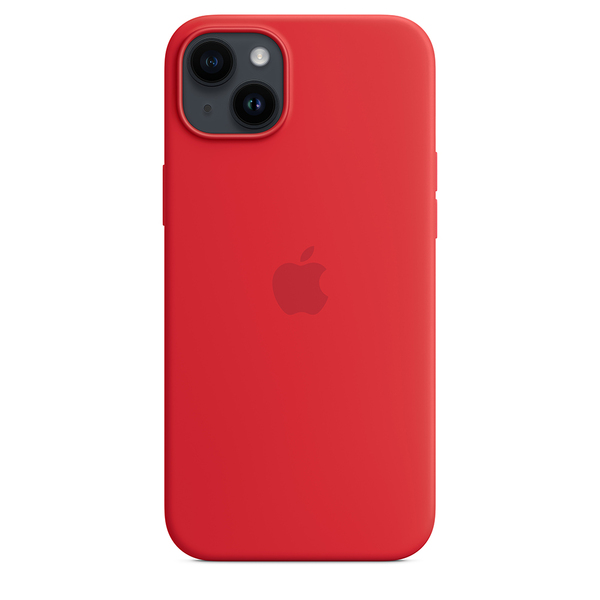 Apple silicone case product red 14 plus 3