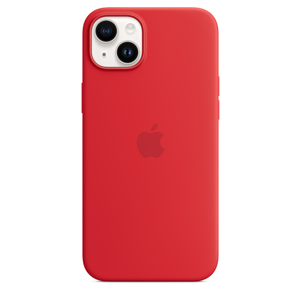 Apple silicone case product red 14 plus 4