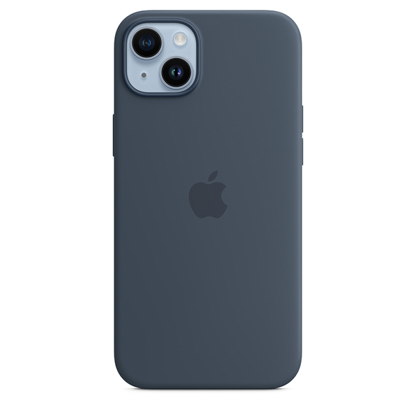 Apple silicone case storm blue 14 plus 1