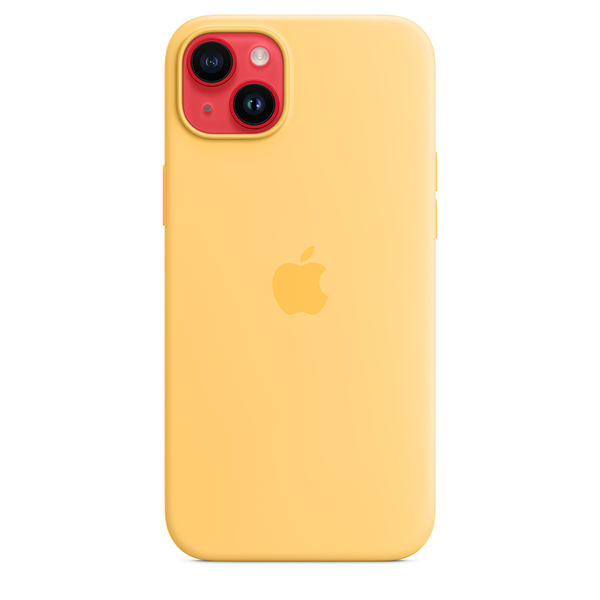 Apple silicone case sunglow 14 plus 5