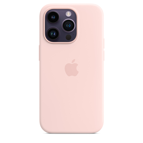 Apple silicone case chalk pink 14 pro 1