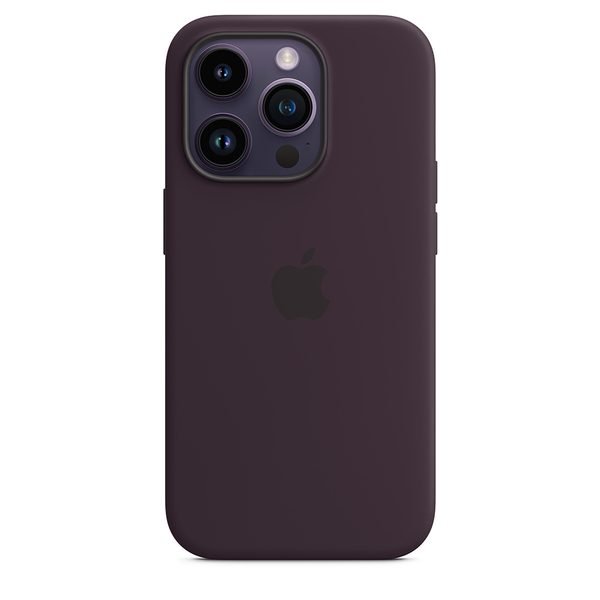 Apple silicone case elderberry 14 pro 1