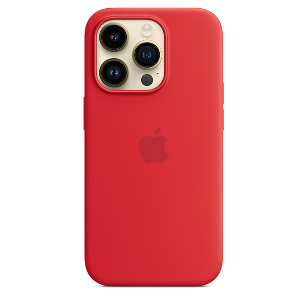 Apple silicone case product red 14 pro 2