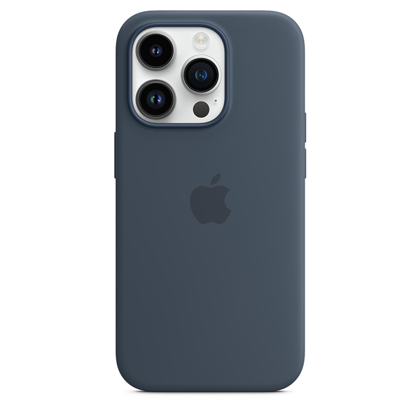 Apple silicone case storm blue 14 pro 3