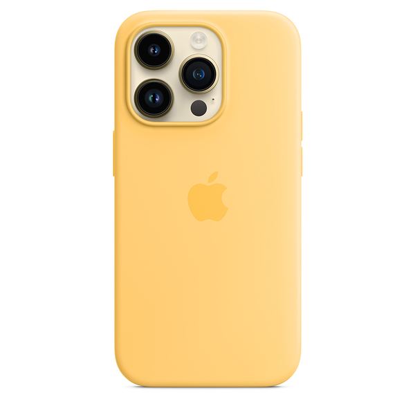 Apple silicone case sunglow 14 pro 2