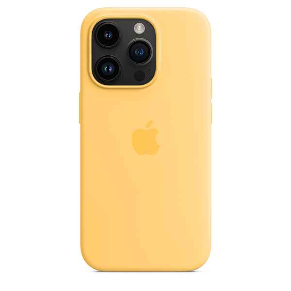 Apple silicone case sunglow 14 pro 4