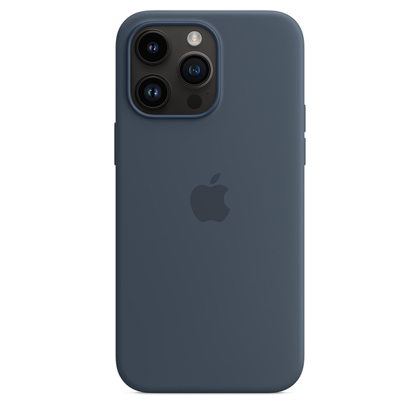 Apple silicone case storm blue 14 pro max 4