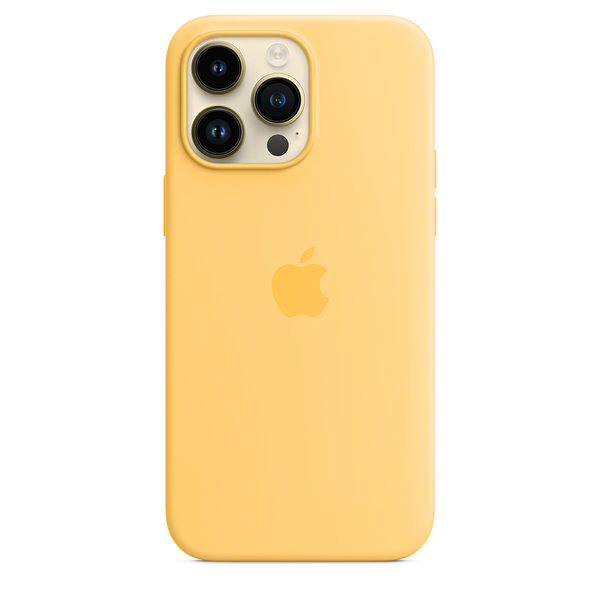 Apple silicone case sunglow 14 pro max 2