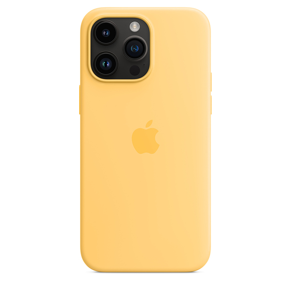 Apple silicone case sunglow 14 pro max 4