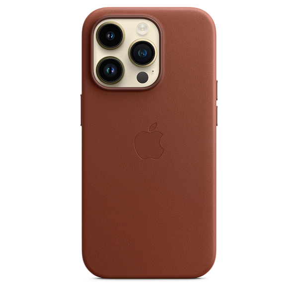 Apple leather case umber 14 pro 2