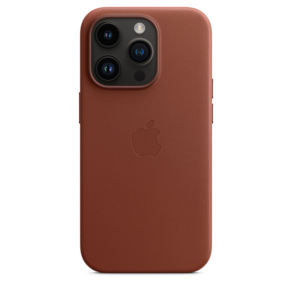 Apple leather case umber 14 pro 4