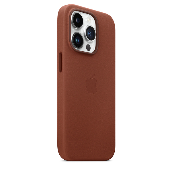 Apple leather case umber 14 pro 5