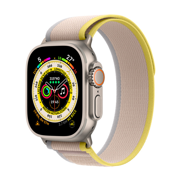 Apple watch ultra band trail yellow beige 2