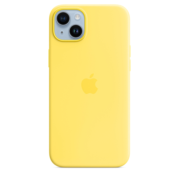 Apple silicone case canary yellow 14 plus 1