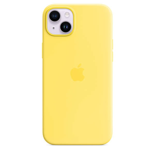 Apple silicone case canary yellow 14 plus 2