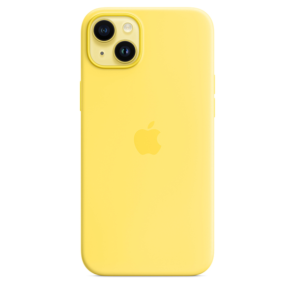 Apple silicone case canary yellow 14 plus 3