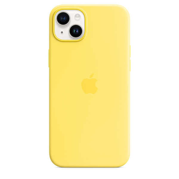 Apple silicone case canary yellow 14 plus 5