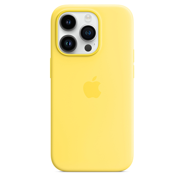 Apple silicone case canary yellow 14 pro 3
