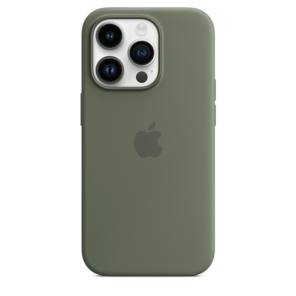 Apple silicone case olive 14 pro 3