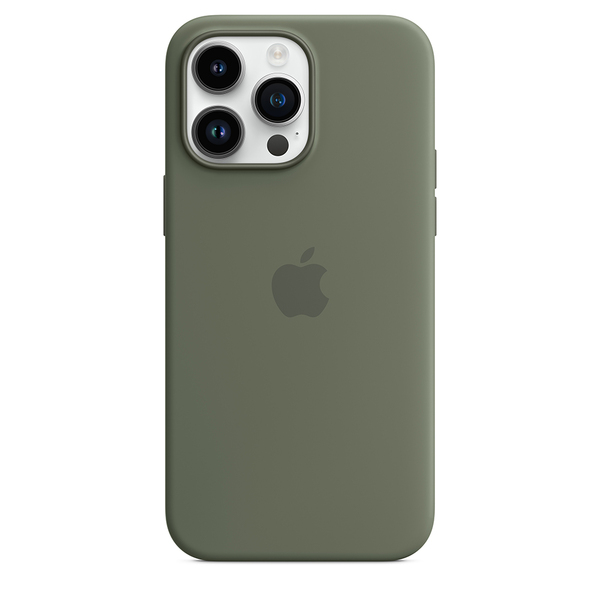 Apple silicone case olive 14 pro max 3
