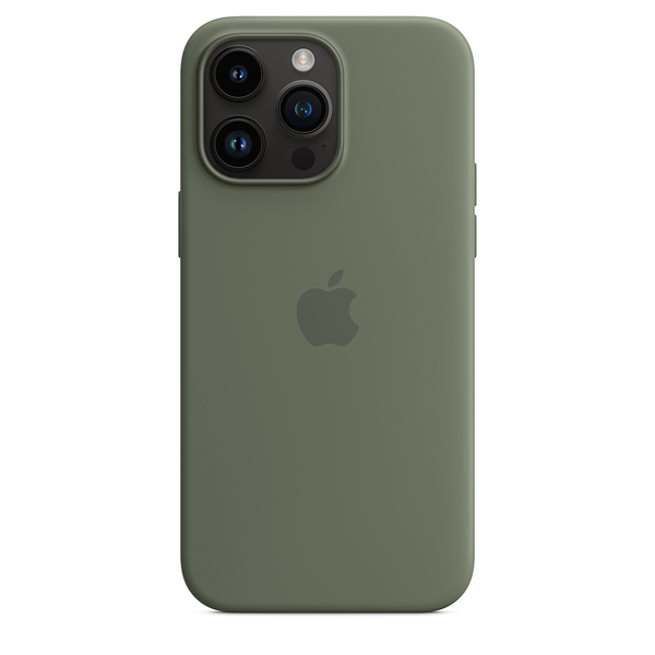 Apple silicone case olive 14 pro max 4