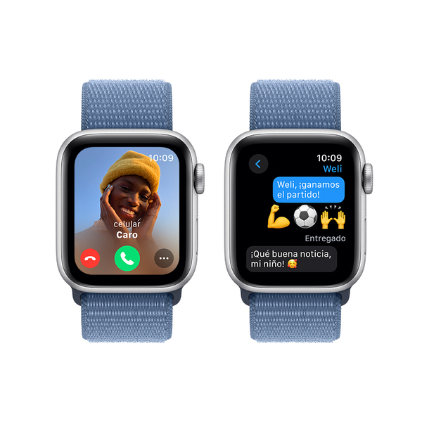 Apple watch se gps 40mm silver aluminum winter blue sport loop 4