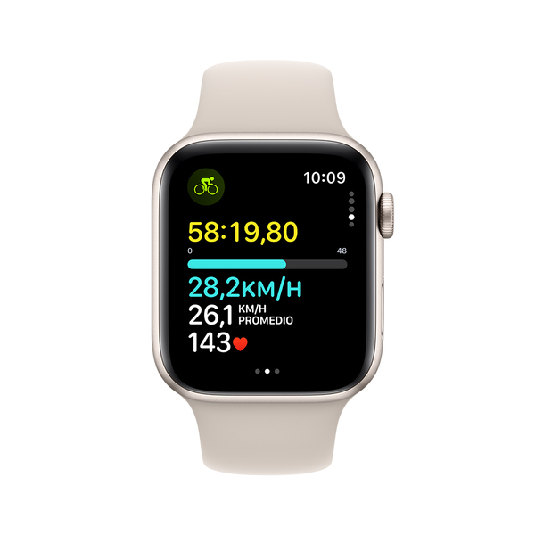 Apple watch se gps 44mm starlight aluminum starlight sport band 6