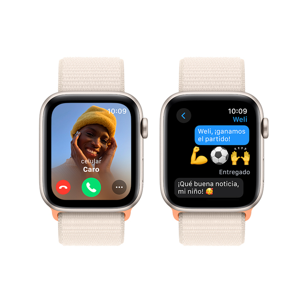 Apple watch se gps 44mm starlight aluminum starlight sport loop 4