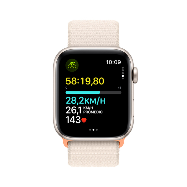 Apple watch se gps 44mm starlight aluminum starlight sport loop 6