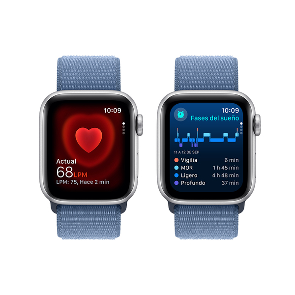 Apple apple watch se lte 40mm silver aluminum winter blue sport loop 5