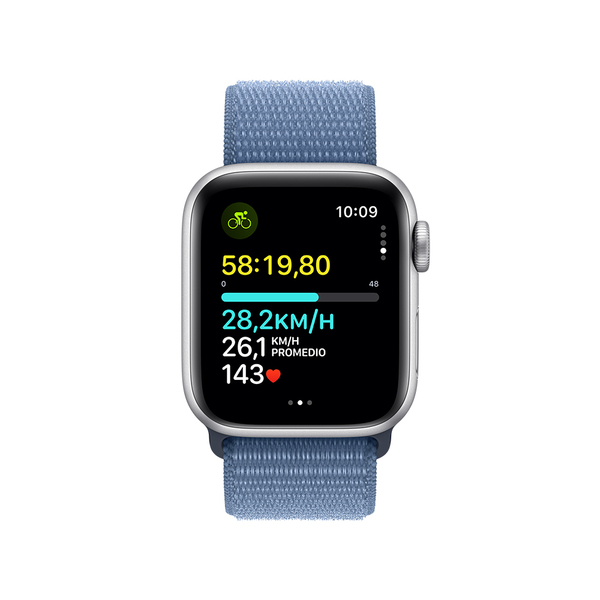 Apple apple watch se lte 40mm silver aluminum winter blue sport loop 6