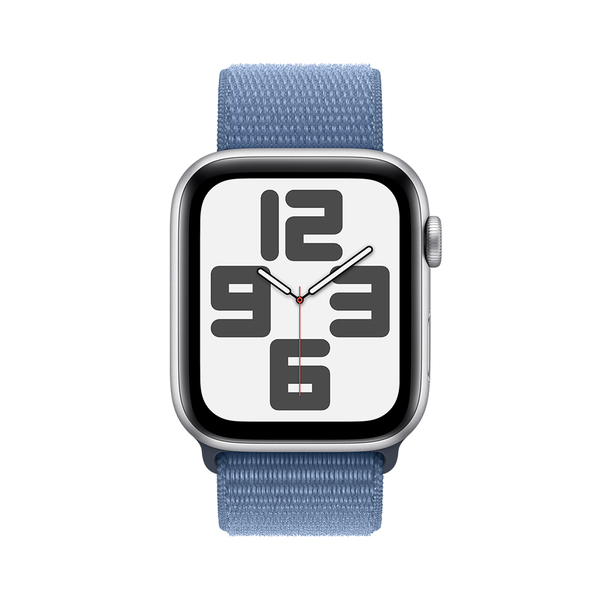 Apple watch se lte 44mm silver aluminum winter blue sport loop 2
