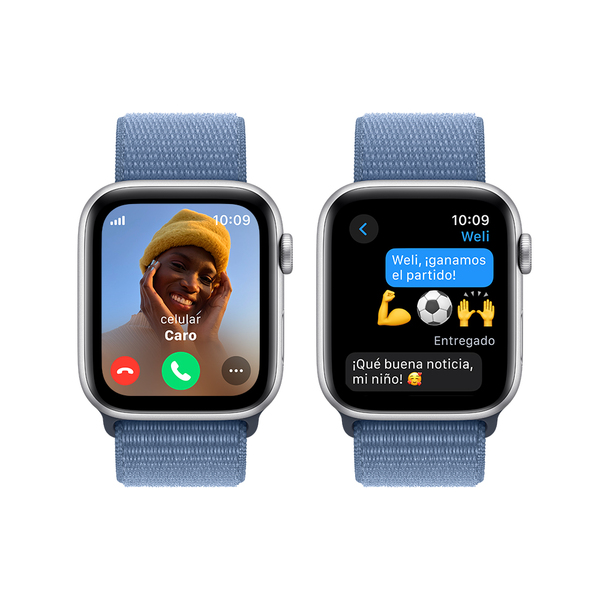 Apple watch se lte 44mm silver aluminum winter blue sport loop 4