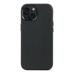 Funda de cuero Decoded Back Cover para iPhone 15 con MagSafe