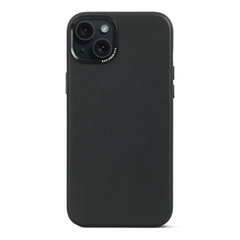 Funda de cuero Decoded Back Cover para iPhone 15 Plus con MagSafe