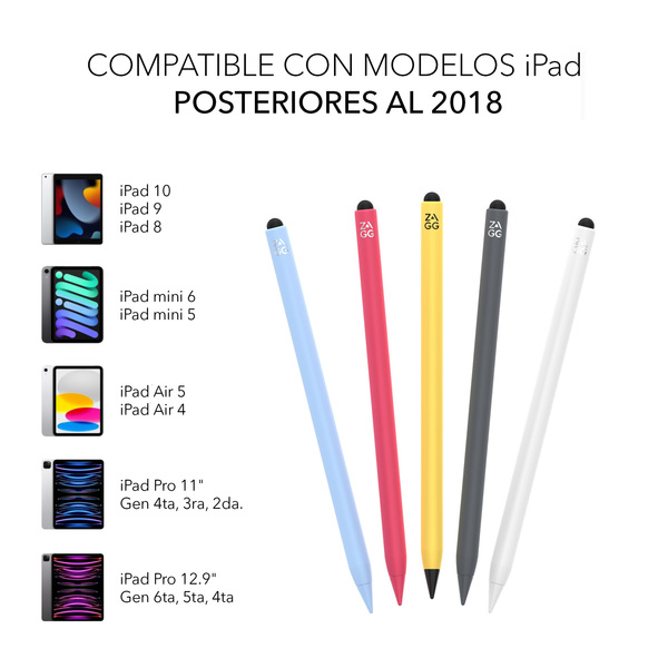 Lápiz ZAGG Pro Stylus 2 para iPad con carga inalámbrica